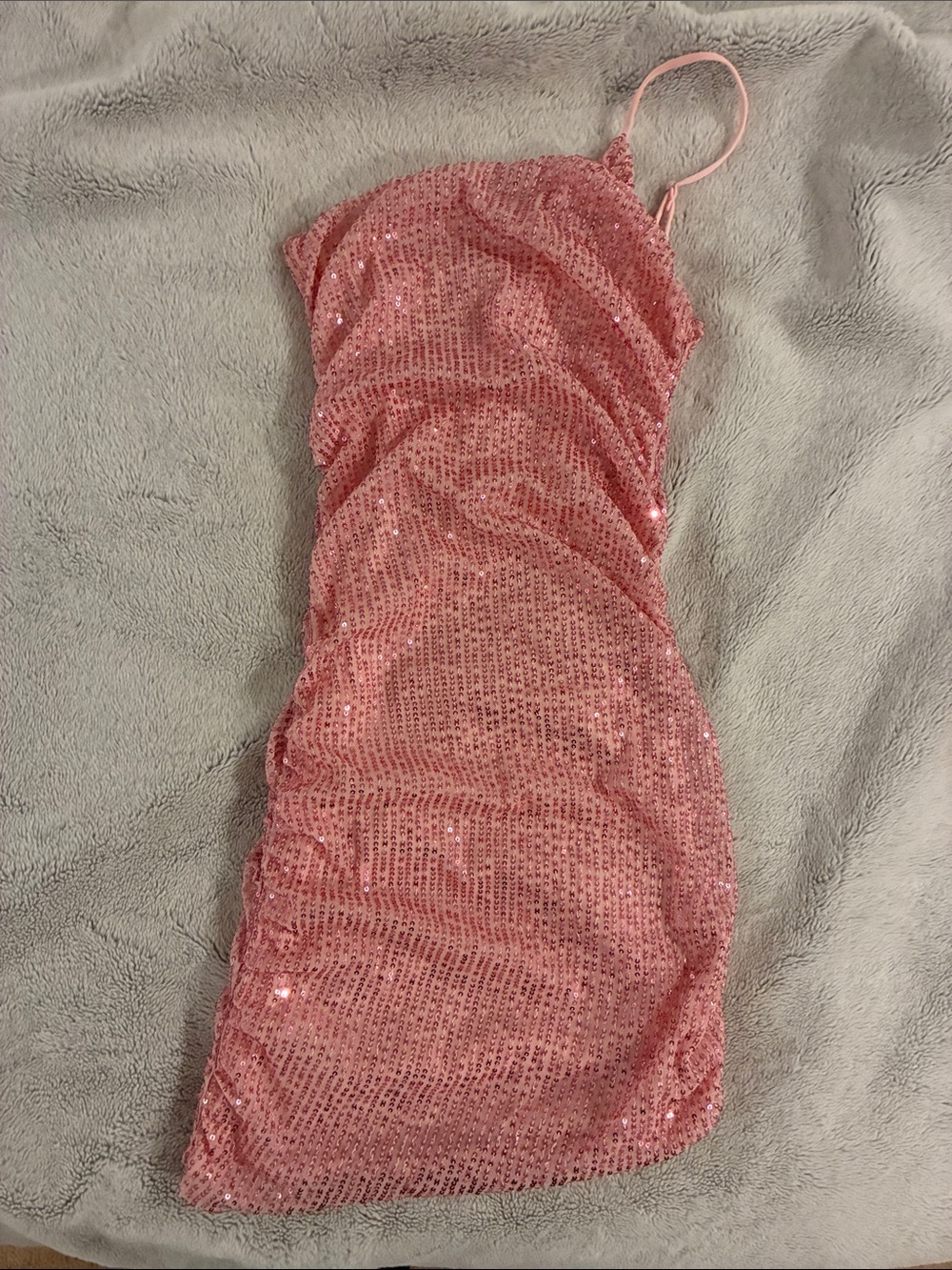 Lucy in the Sky Pink Sequin Mini Slip Dress